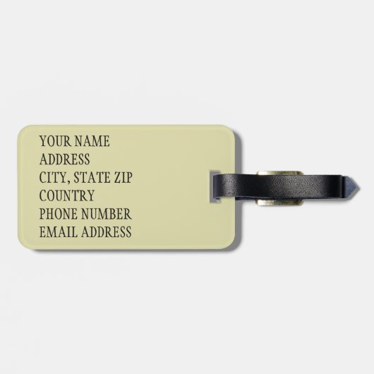 壁のスカル ラゲッジタグ (裏面横)