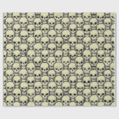 壁のスカル ラッピングペーパー (フラット)