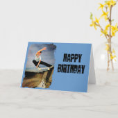 壁のスケートボード カード (黄色い花)