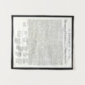 壁のタペストリー米国の独立宣言 タペストリー (正面(横))