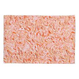 壁のテクスチャのように見える、サーモンカラー 枕カバー