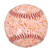 壁のテクスチャのように見える、サーモンカラー 野球ボール (裏面)
