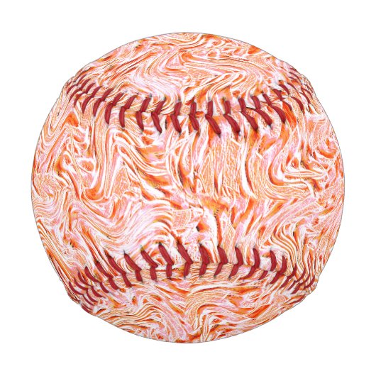 壁のテクスチャのように見える、サーモンカラー 野球ボール (正面)