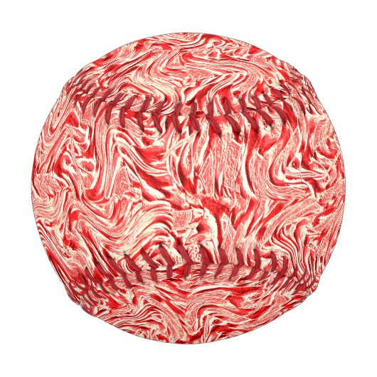 壁のテクスチャ付きのサーモントーンのように見える 野球ボール (正面)