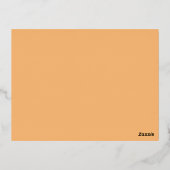 「壁のハロウィンの時の黒猫」 箔シーズンポストカード (裏面)