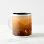 壁のパノラマビ素晴らしュー、中国 ツートーンマグカップ (正面左)