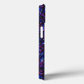 壁のピンクとブルーのテクスチャのように見える Case-Mate iPhoneケース (裏面 / 右)