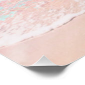 壁のポスターとビーチと抽象芸術カラフル空 ポスター (コーナー)