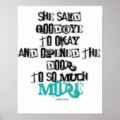 壁のポスター彼女はOkインスピレーションに別れを言った ポスター (正面)