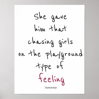 壁のポスタ与えー彼女の愛感じ彼 ポスター