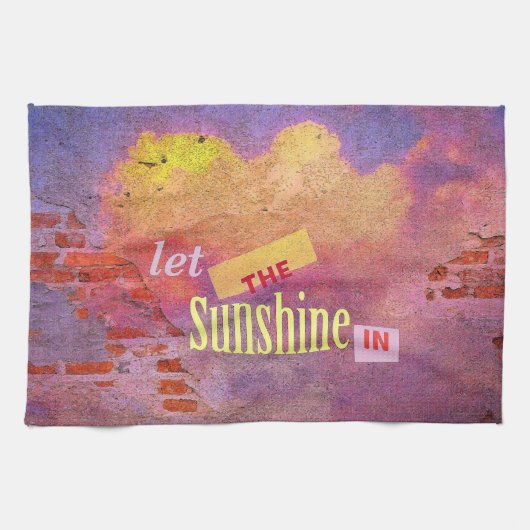 壁のメッセージ キッチンタオル (横)