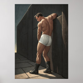 壁の上の映画の男 ポスター