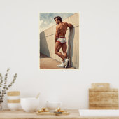 壁の上の熱い男 ポスター (キッチン)