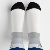 壁の上を見てクマクラシカルメディカルカラー ソックス (上部)