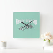 壁の与え時計を表示しない スクエア壁時計 (ホーム)