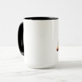 壁の中のジャーマンシェパード マグカップ (正面左)