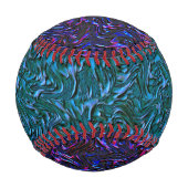 壁の二重青の質感のように見える 野球ボール (裏面)