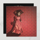 壁の人形 招待状 (正面/裏面)