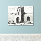 壁の入り素晴らし口 キャンバスプリント (インサイチュ (ウッドフロア))