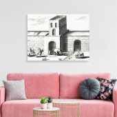 壁の入り素晴らし口 キャンバスプリント (インサイチュ (リビング))