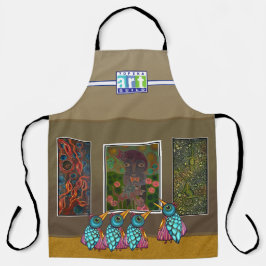 壁の全面プリント エプロン