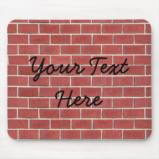 壁の別の煉瓦 マウスパッド (正面)