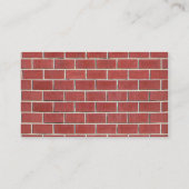 壁の別の煉瓦 名刺 (裏面)