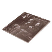 壁の労働者1876-77年(woodburytype) タイル (側面)