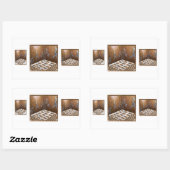 壁の床のタイル姿の近く。 長方形シール (シート)