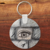 「壁の後ろから見る」 キーホルダー (裏面)