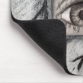 「壁の後ろから見る」 マウスパッド (コーナー)