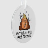 壁の手を小さすぎるアンチを構築できおもしろいない オーナメント (正面)