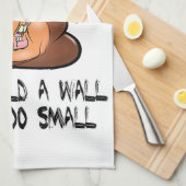 壁の手を小さすぎるアンチを構築できおもしろいない キッチンタオル (四つ折り)