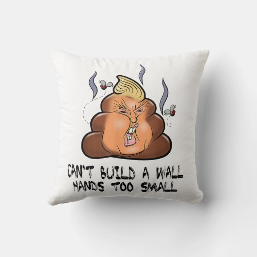 壁の手を小さすぎるアンチを構築できおもしろいない クッション (裏面)