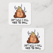 壁の手を小さすぎるアンチを構築できおもしろいない スクエア名刺 (正面/裏面)