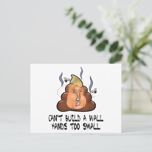 壁の手を小さすぎるアンチを構築できおもしろいない ポストカード (スタンド正面)