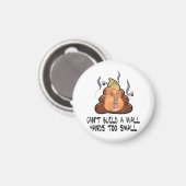 壁の手を小さすぎるアンチを構築できおもしろいない マグネット (正面/裏面)