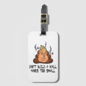 壁の手を小さすぎるアンチを構築できおもしろいない ラゲッジタグ (正面縦)