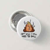 壁の手を小さすぎるアンチを構築できおもしろいない 缶バッジ (正面&裏面)