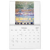 壁の日曜日、壁の日曜日、のひび… カレンダー (2月 2027)