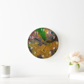 壁の時計で浮いているだけ ラウンド壁時計 (ホーム)