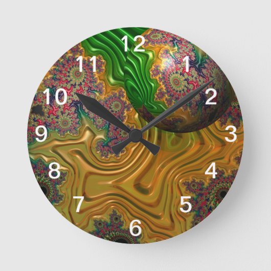 壁の時計で浮いているだけ ラウンド壁時計 (正面)