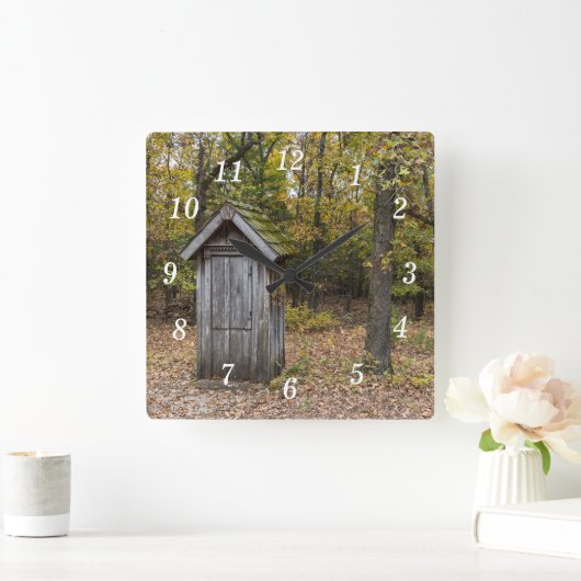 壁の時計に行かなければならない スクエア壁時計 (ホーム)