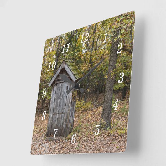 壁の時計に行かなければならない スクエア壁時計 (傾斜)