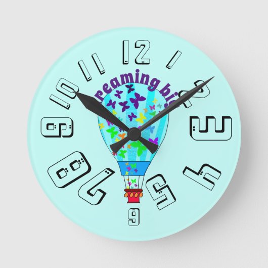 壁の時計の子供へ部屋 ラウンド壁時計 (正面)