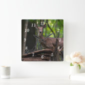 壁の時計をチェックアウトする スクエア壁時計 (ホーム)