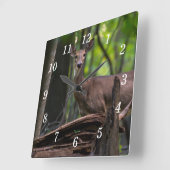 壁の時計をチェックアウトする スクエア壁時計 (傾斜)