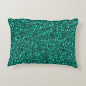 壁の玉の緑のテクスチャのように見える アクセントクッション (裏面)