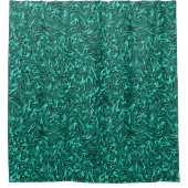 壁の玉の緑のテクスチャのように見える シャワーカーテン (正面)