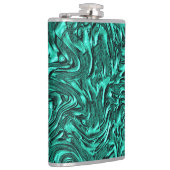 壁の玉の緑のテクスチャのように見える フラスク (右)